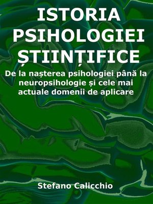 cover image of Istoria psihologiei științifice